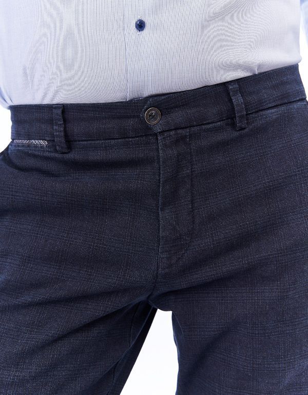 Брюки мужские в клетку w.Wegener, зауженные без защипов, мод.Conti | купить в интернет-магазине Olymp-Men