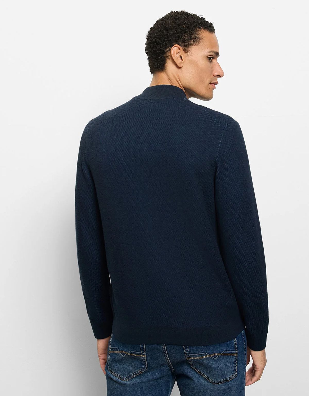 Кардиган синий мужской на молнии Olymp | купить в интернет-магазине Olymp-Men