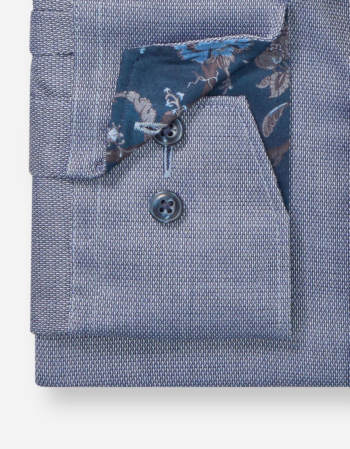 Рубашка классическая синяя Olymp Luxor Big, прямой крой | купить в интернет-магазине Olymp-Men