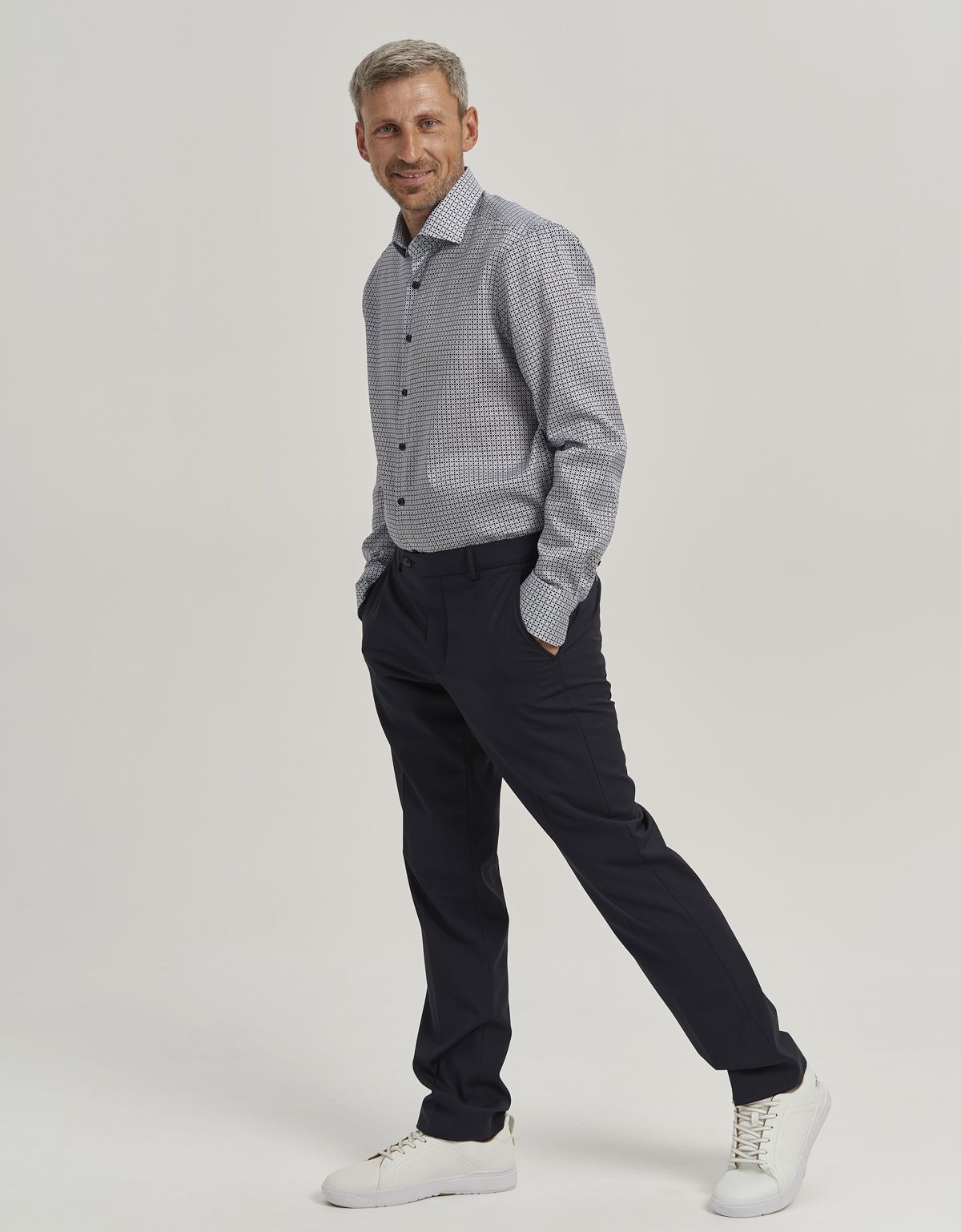 Брюки синие мужские Meyer, тонкая шерсть | купить в интернет-магазине Olymp-Men