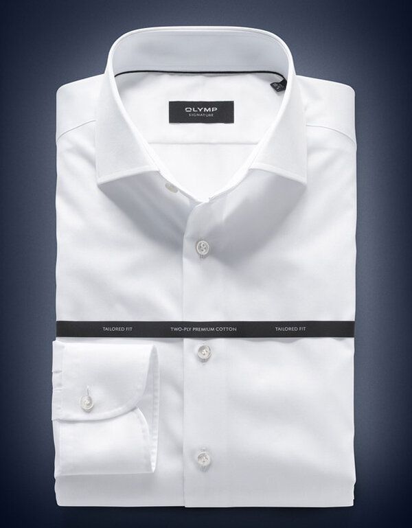 Белая мужская сорочка премиум