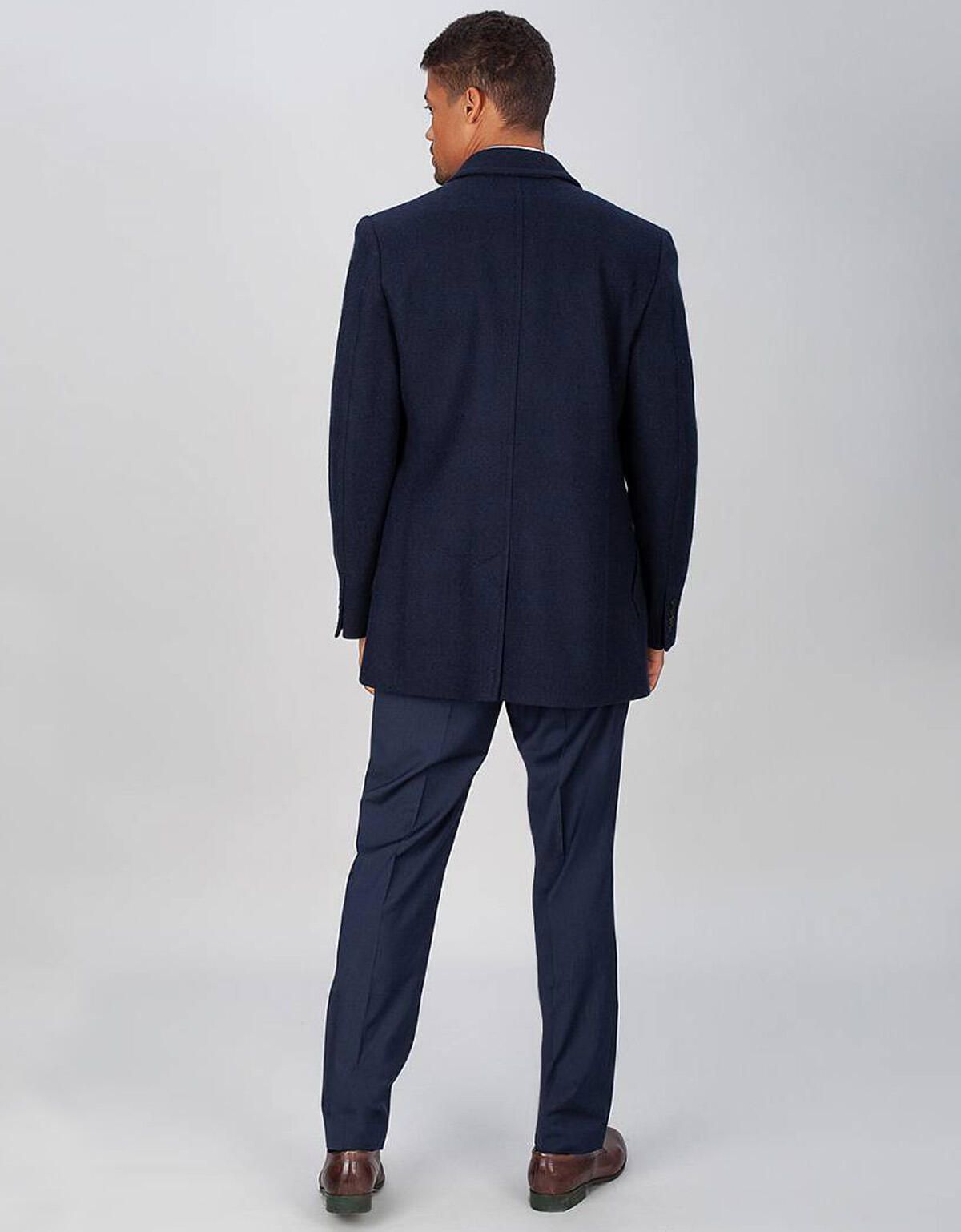 Пальто мужское шерстяное двубортное, slim fit | купить в интернет-магазине Olymp-Men