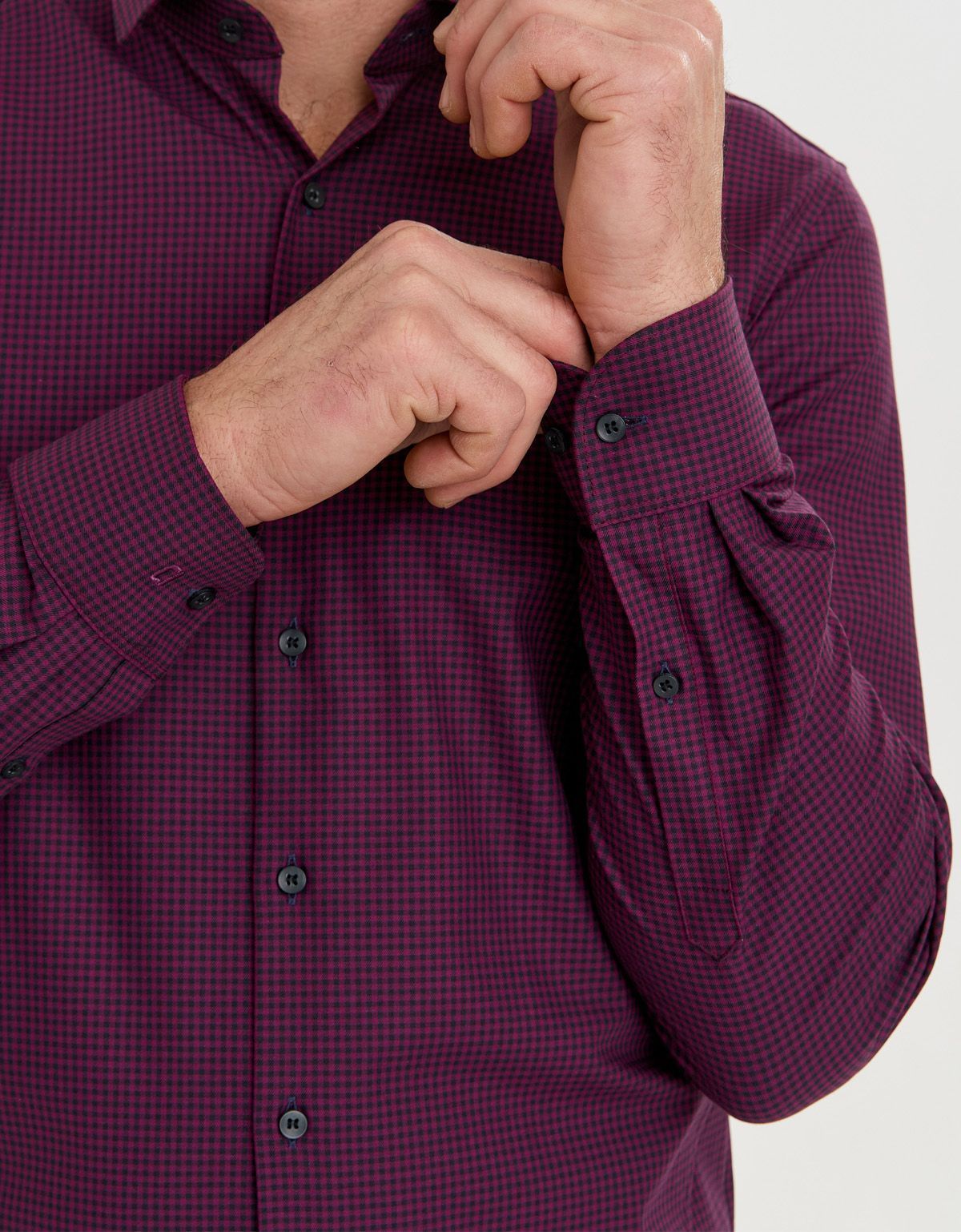 Рубашка мужская OLYMP 24/7 в клетку, body fit | купить в интернет-магазине Olymp-Men