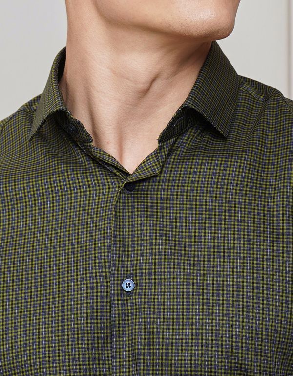 Рубашка мужская OLYMP 24/7 в клетку, body fit | купить в интернет-магазине Olymp-Men