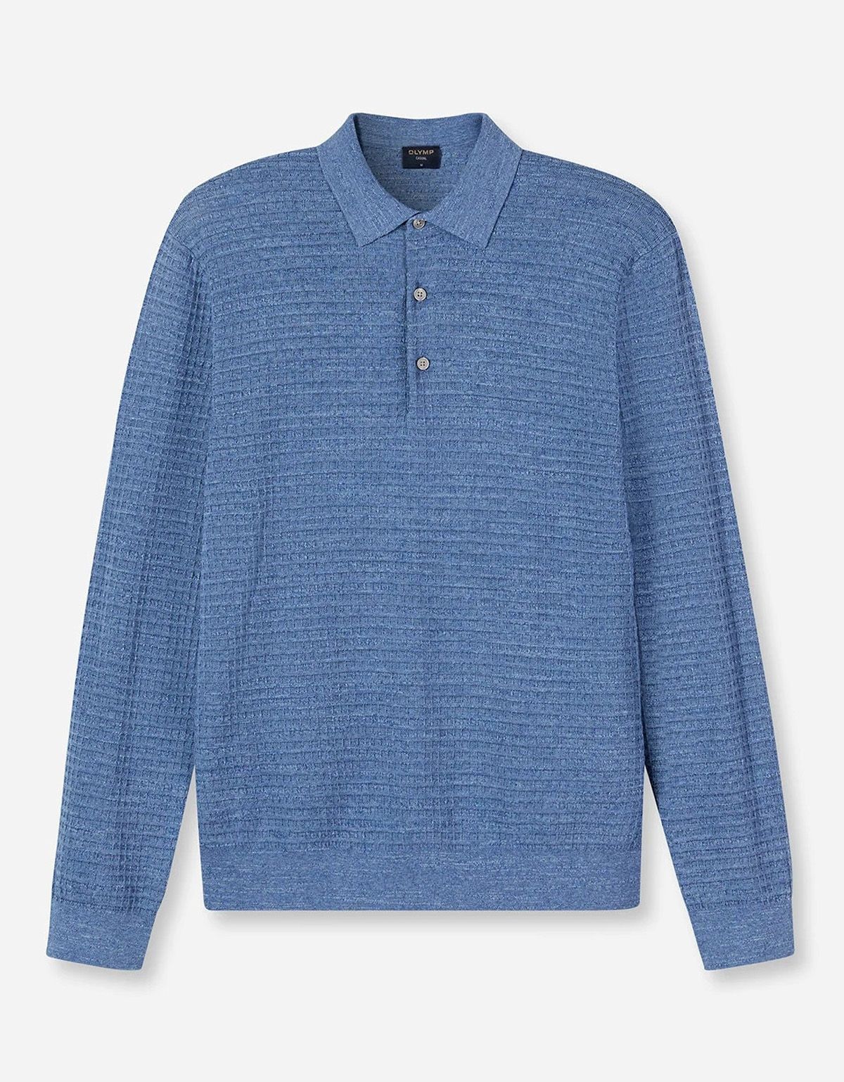 Поло мужское вязаное голубое Olymp | купить в интернет-магазине Olymp-Men