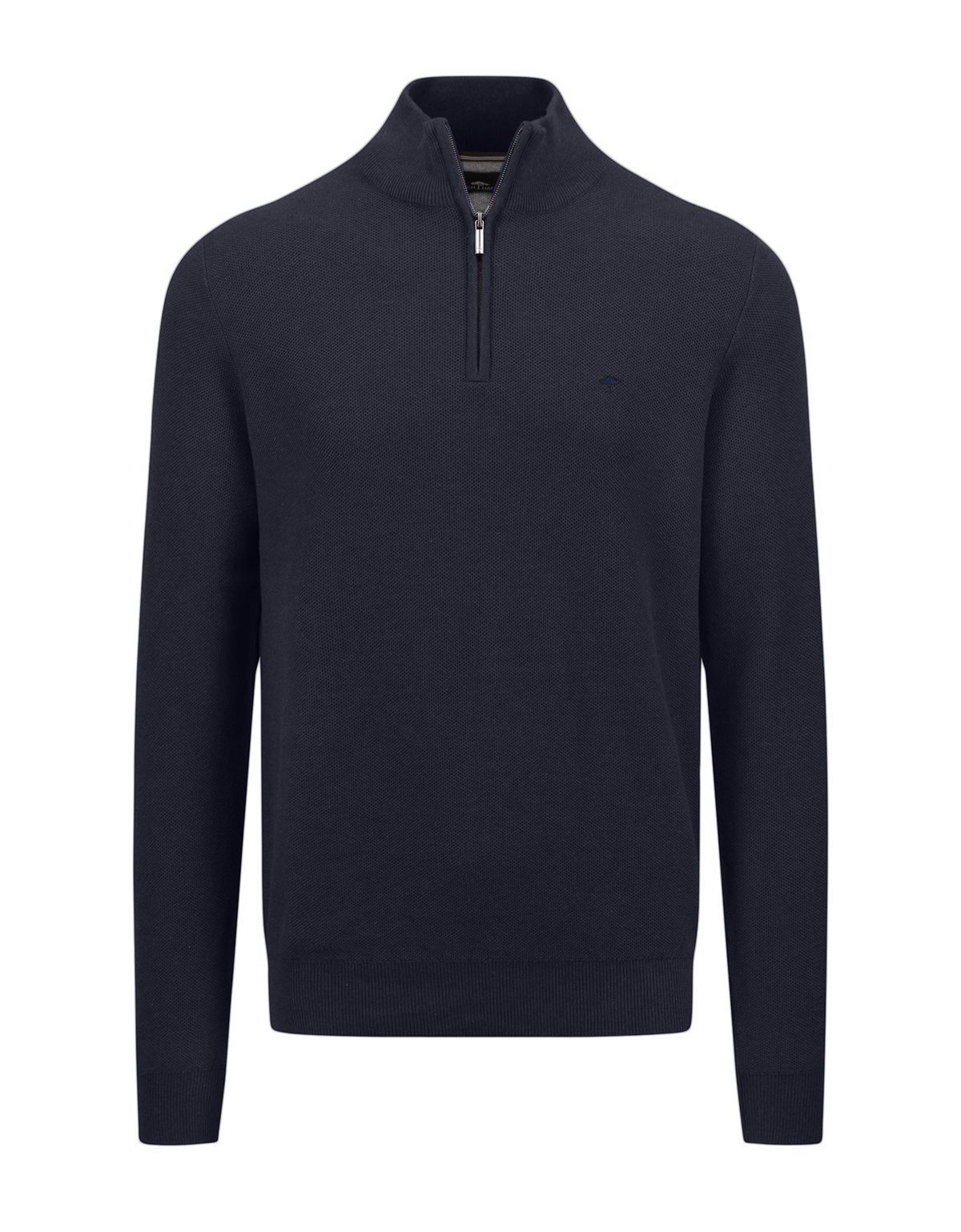 Свитер мужской синий на молнии Fynch-Hatton | купить в интернет-магазине Olymp-Men
