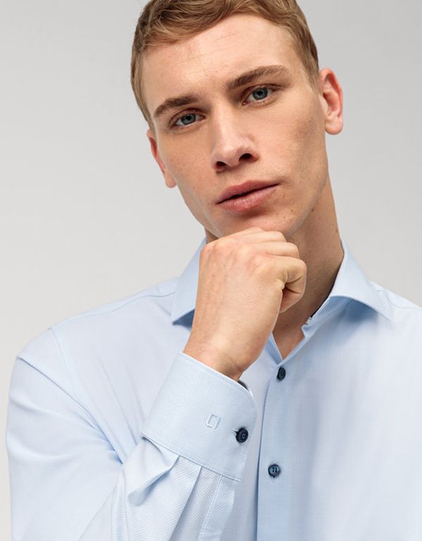 Рубашка мужская с длинным рукавом OLYMP 24/7, климат-контроль, body fit | купить в интернет-магазине Olymp-Men