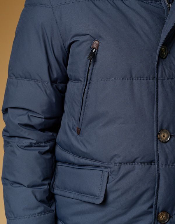 Куртка-пуховик мужская BAZIONI с капюшоном | купить в интернет-магазине Olymp-Men