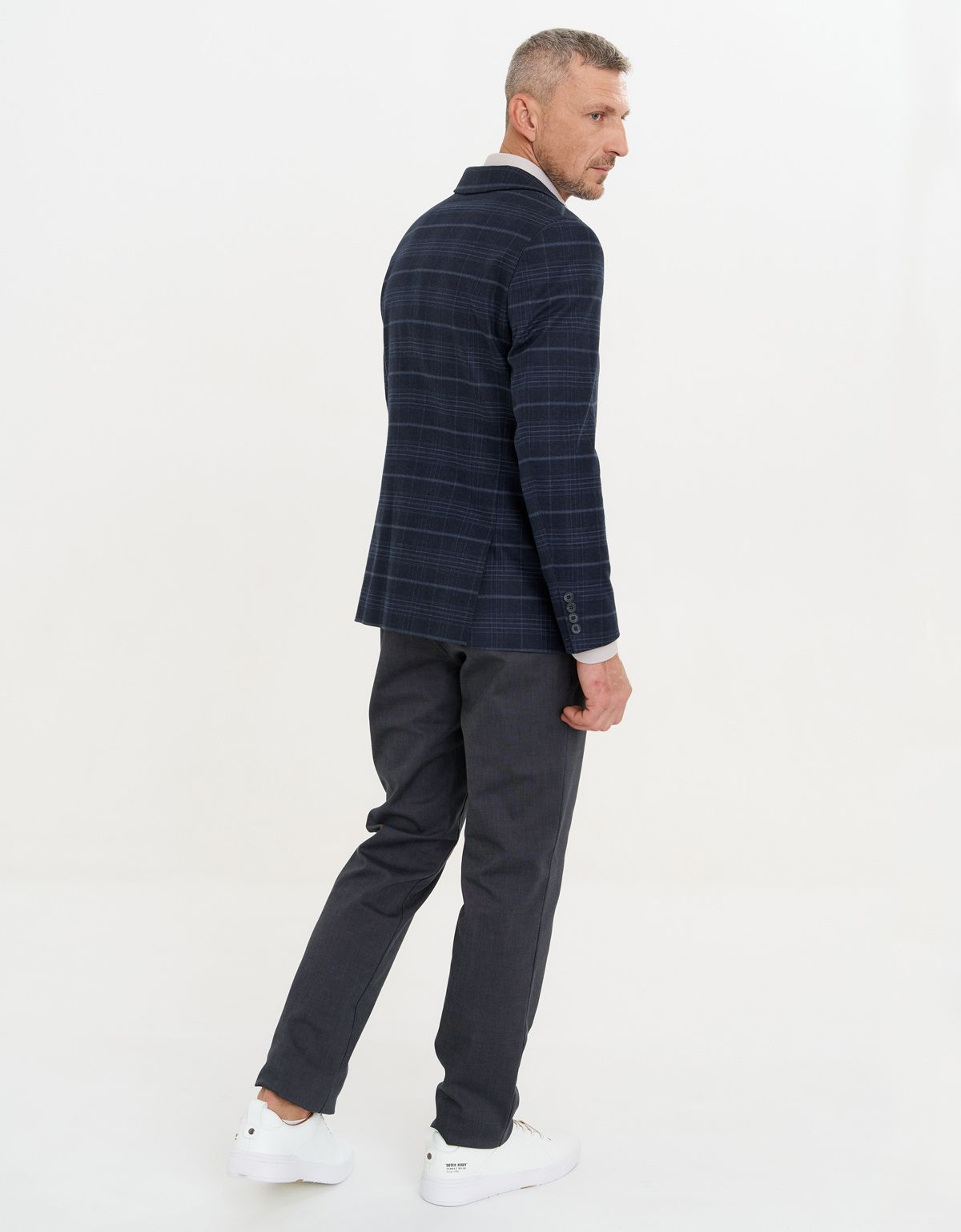 Пиджак мужской синий в клетку w.Wegener | купить в интернет-магазине Olymp-Men