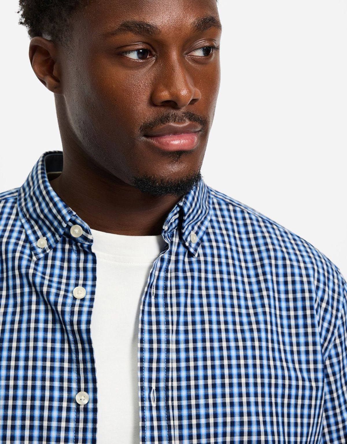 Рубашка мужская в голубую клетку OLYMP Casual | купить в интернет-магазине Olymp-Men