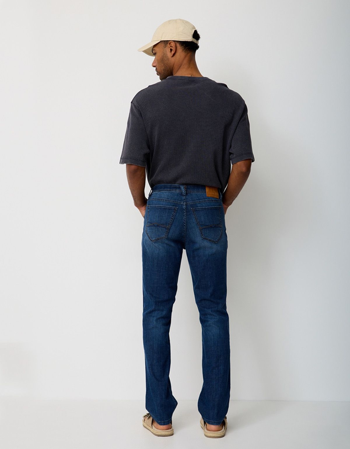 Джинсы синие мужские Paddock's зауженные | купить в интернет-магазине Olymp-Men