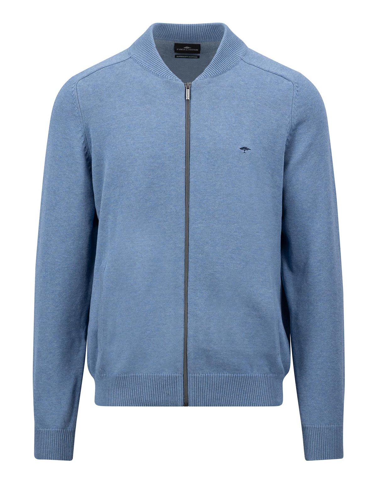 Кардиган хлопковый на молнии Fynch-Hatton | купить в интернет-магазине Olymp-Men