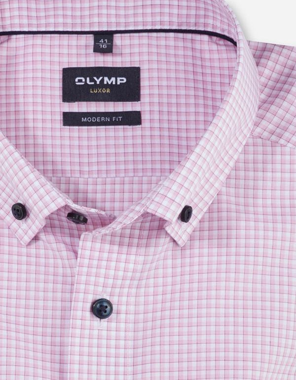 Рубашка мужская классическая в клетку OLYMP Luxor, modern fit | купить в интернет-магазине Olymp-Men