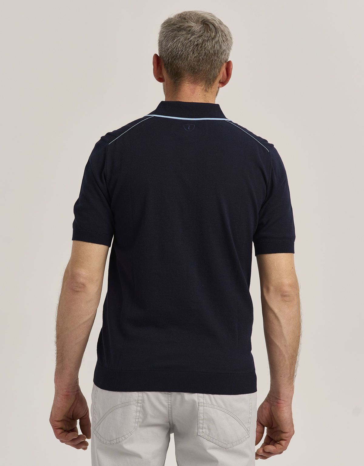 Поло мужское темно-синее на пуговицах Gratude | купить в интернет-магазине Olymp-Men