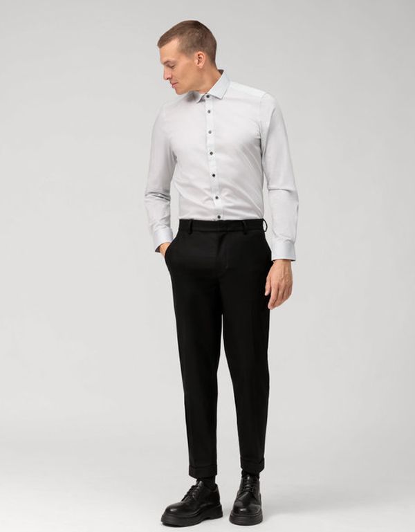 Рубашка мужская классическая OLYMP Level Five, body fit, фактурная ткань | купить в интернет-магазине Olymp-Men