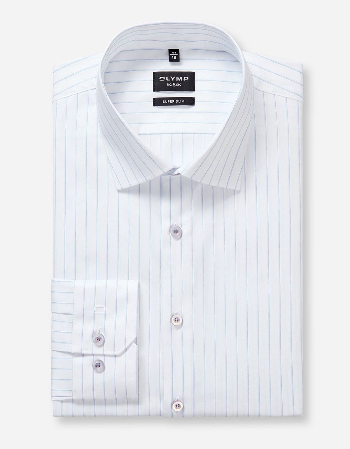 Сорочка классическая в полоску OLYMP супер слим | купить в интернет-магазине Olymp-Men