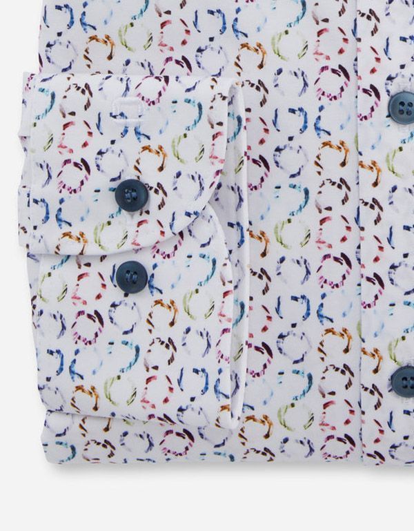 Рубашка трикотажная с рисунком OLYMP 24/7, body fit | купить в интернет-магазине Olymp-Men