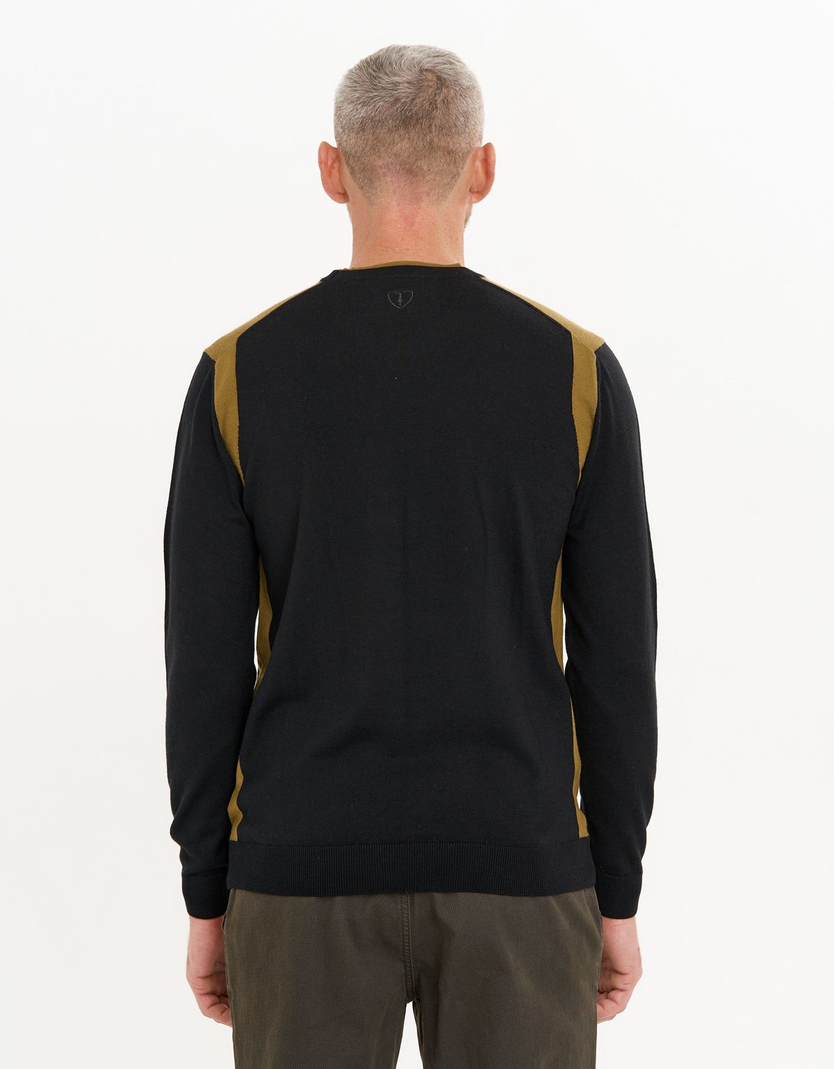 Джемпер чёрный мужской Gratude шерстяной | интернет-магазин Olymp-Men