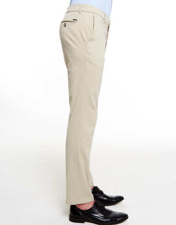 Брюки мужские w.Wegener бежевые из хлопка с шелком | купить в интернет-магазине Olymp-Men