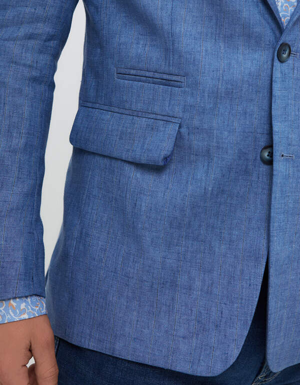 Пиджак льняной мужской  w.Wegener, 2 шлицы | купить в интернет-магазине Olymp-Men