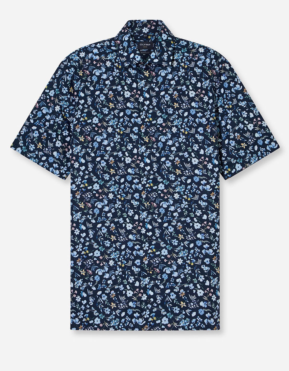 Рубашка мужская с цветочный принтом OLYMP Luxor, modern fit