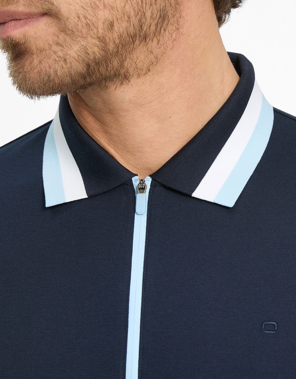 Поло мужское синее на молнии Olymp | купить в интернет-магазине Olymp-Men