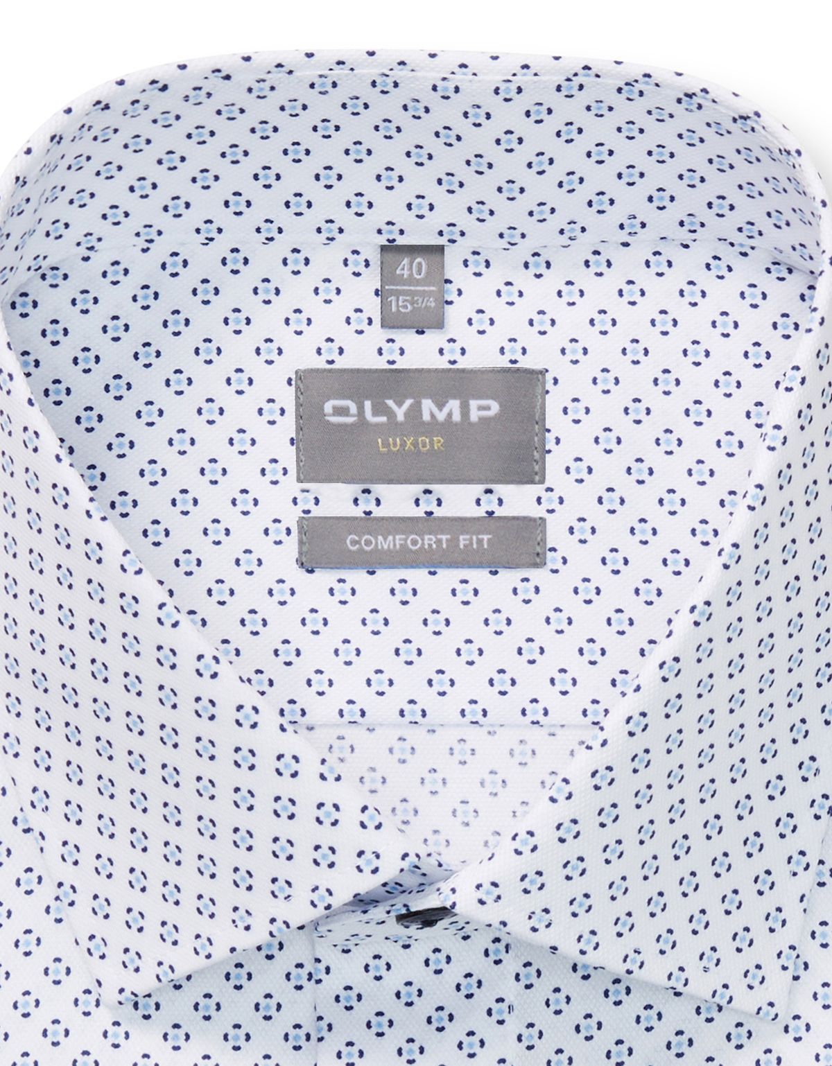 Рубашка мужская с принтом OLYMP Luxor, прямой крой на высокий рост | купить в интернет-магазине Olymp-Men