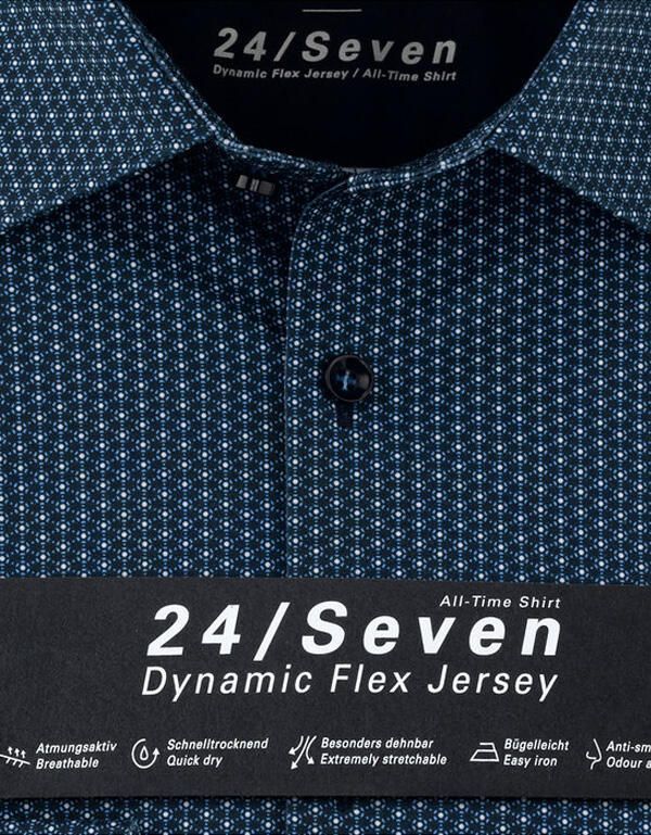 Трикотажная рубашка Olymp 24/7, супер слим, артикул 25017418
