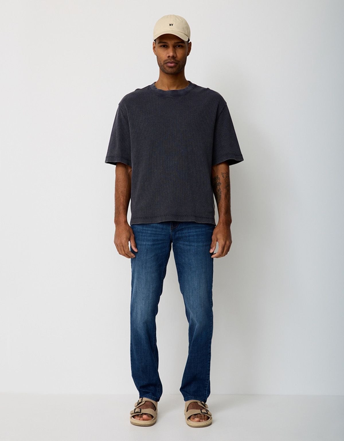 Джинсы синие мужские Paddock's зауженные | купить в интернет-магазине Olymp-Men