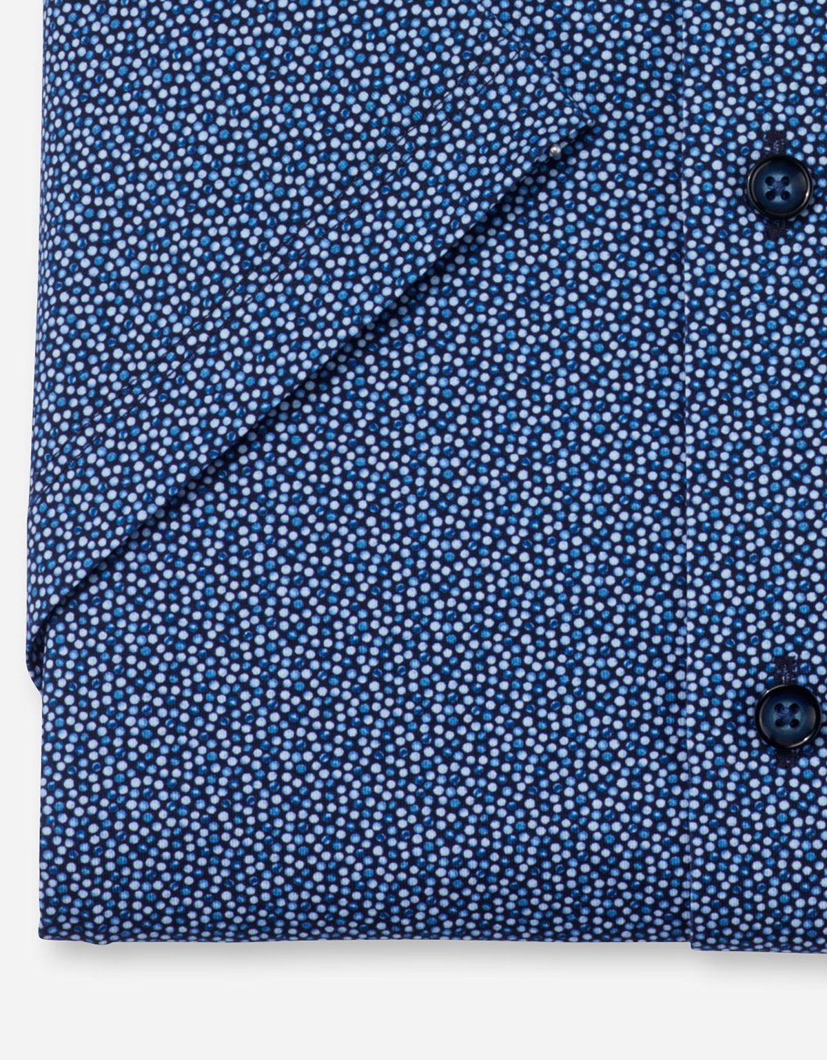 Рубашка трикотажная OLYMP Luxor 24/7 с рисунком горох, modern fit