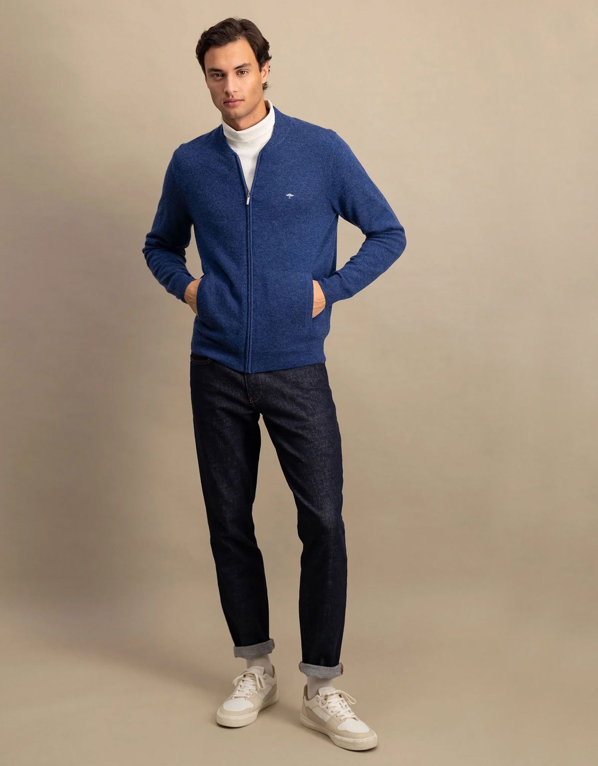 Кардиган шерстяной на молнии Fynch-Hatton | купить в интернет-магазине Olymp-Men