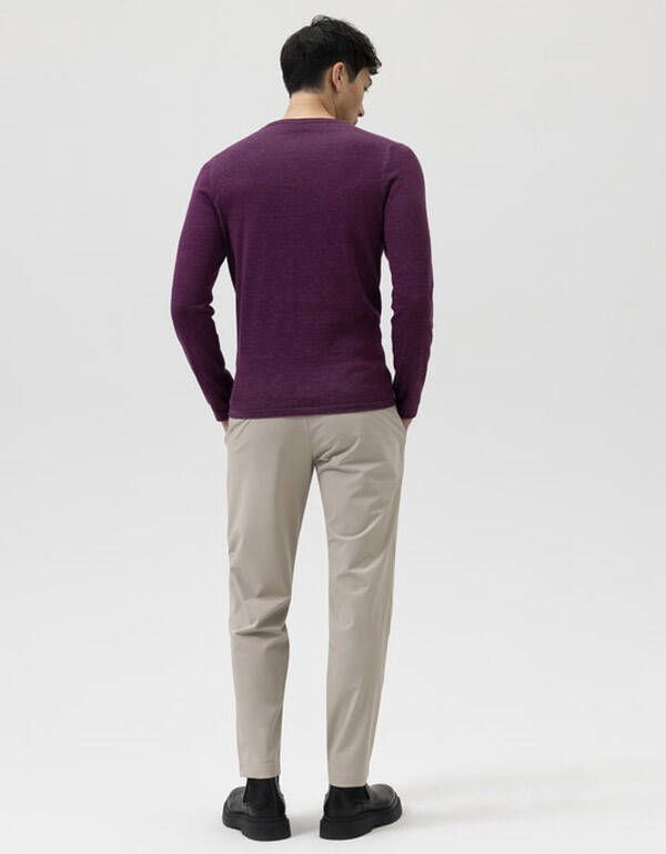 Джемпер мужской с круглым вырезом Olymp, body fit | интернет-магазин Olymp-Men