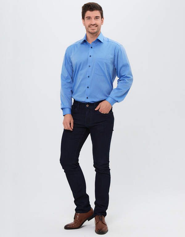 Джинсы синие мужские Hattric, slim fit | купить в интернет-магазине Olymp-Men