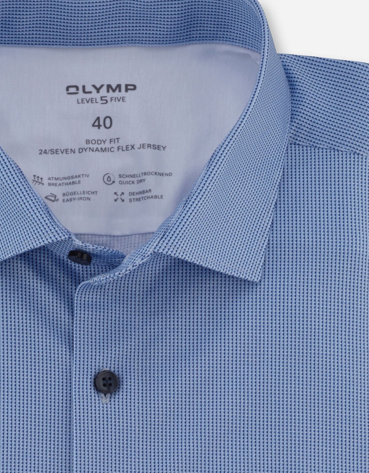 Рубашка трикотажная OLYMP Level Five, body fit на высокий рост | купить в интернет-магазине Olymp-Men