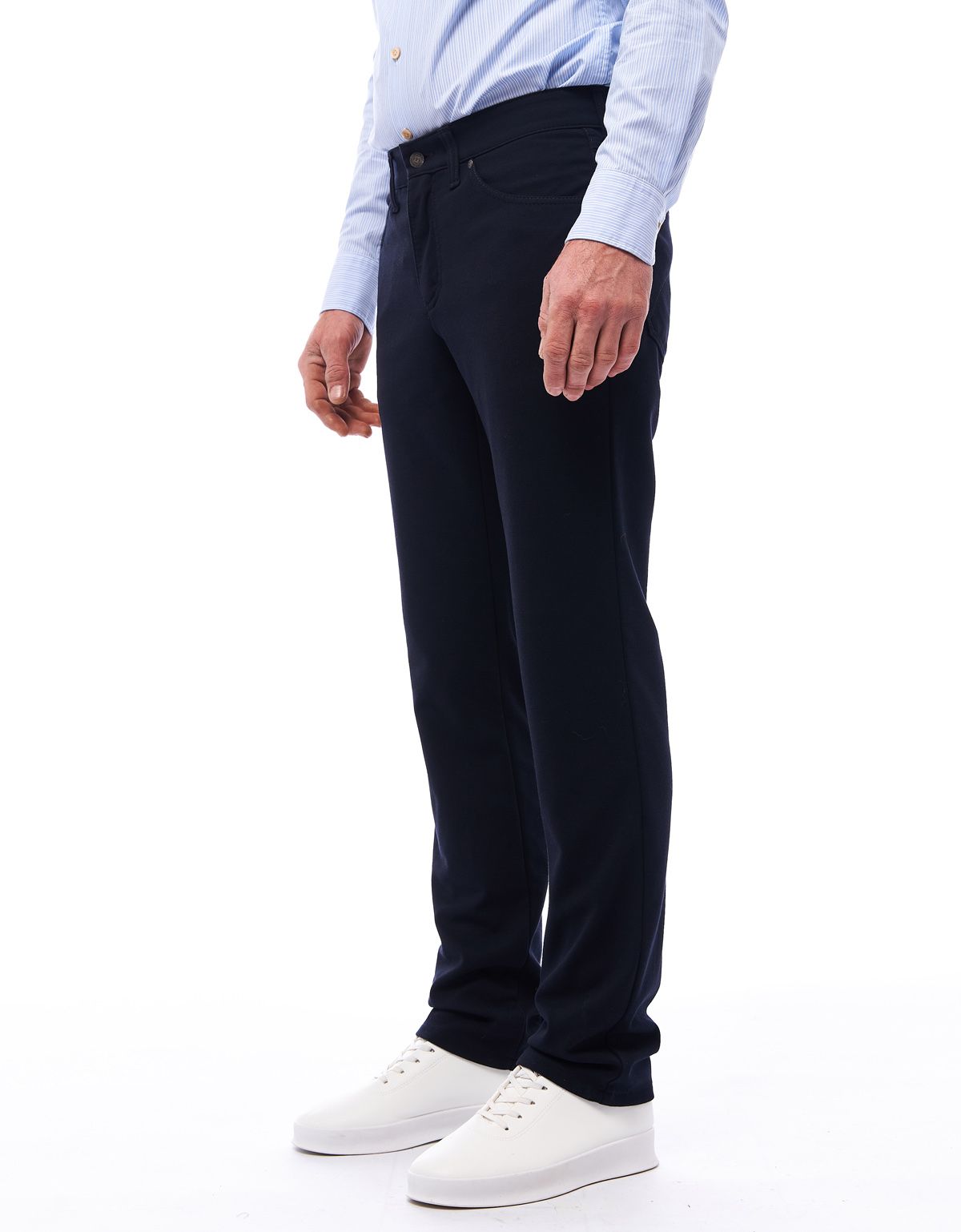 Брюки синие мужские трикотажные Club Of Comfort, прямые | купить в интернет-магазине Olymp-Men