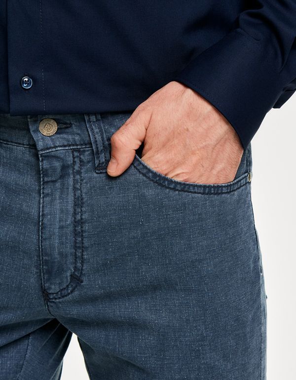 Джинсы мужские Club Of Comfort, лён с хлопком, прямые | купить в интернет-магазине Olymp-Men