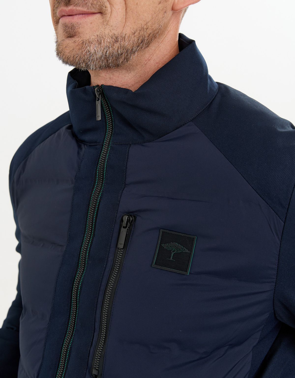 Куртка мужская синяя стеганая Fynch-Hatton | купить в интернет-магазине Olymp-Men