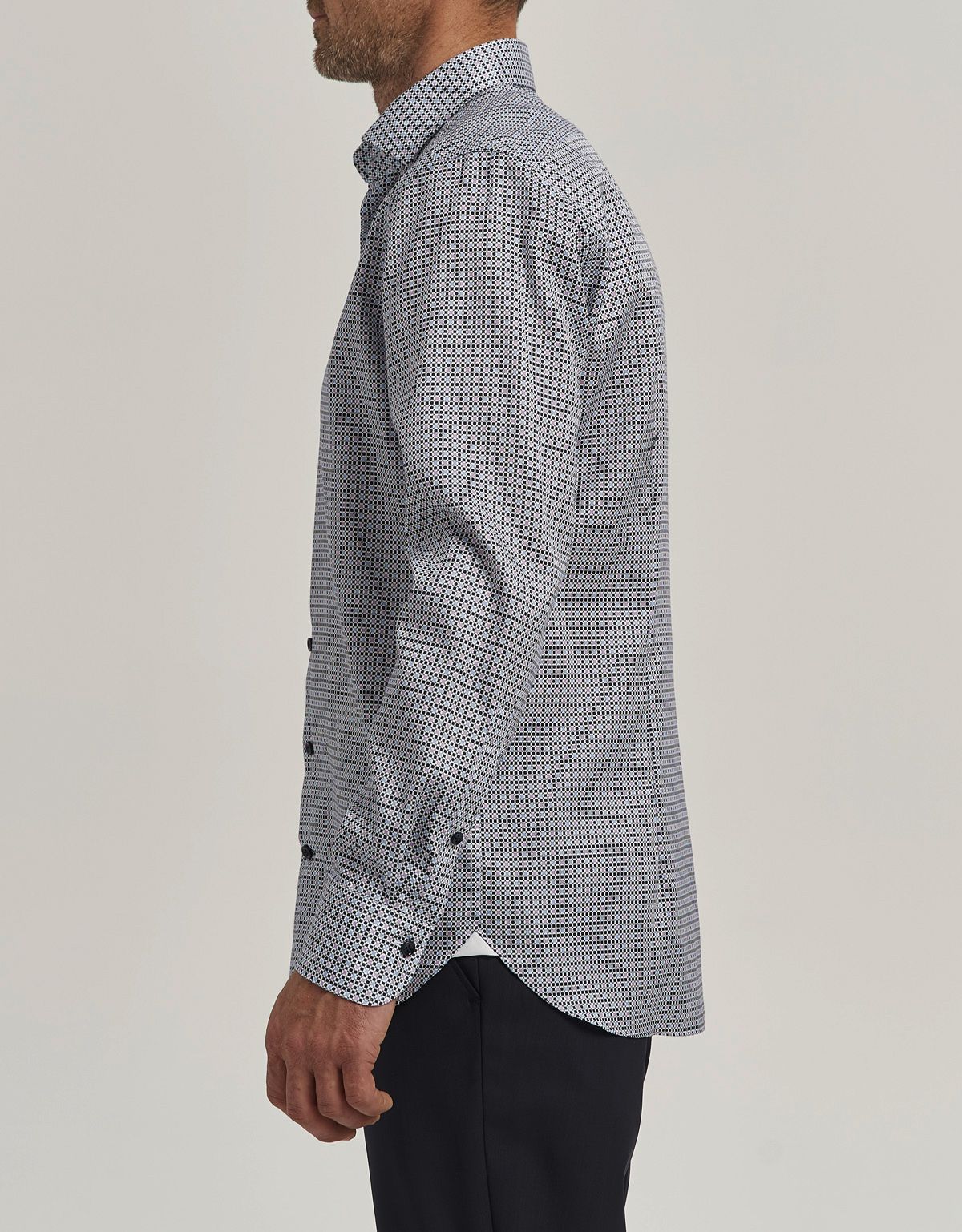 Рубашка мужская Olymp Signature в розовую клетку