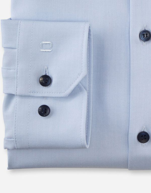 Рубашка мужская голубая OLYMP 24/7 супер слим, артикул 07546411