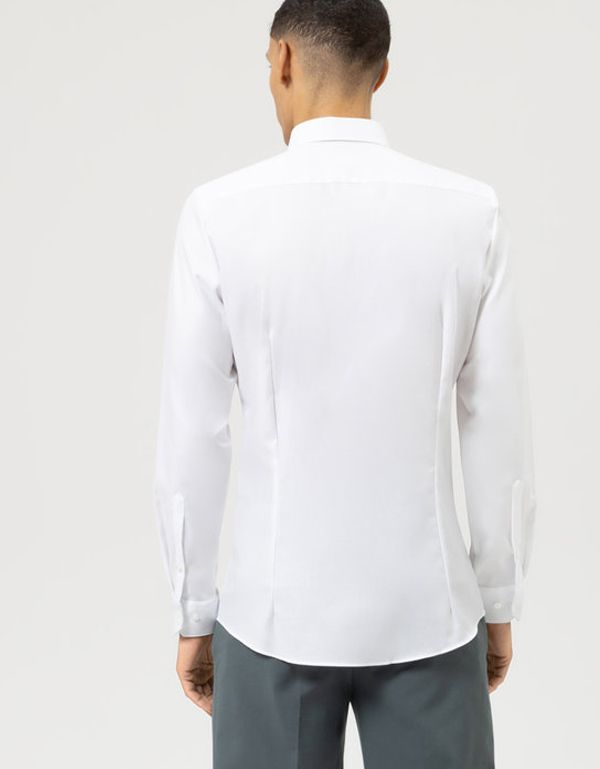Белая рубашка OLYMP из твила, классика, супер слим | купить в интернет-магазине Olymp-Men