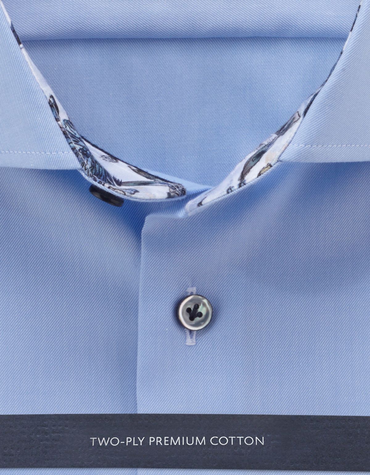 Рубашка мужская голубая классическая Signature