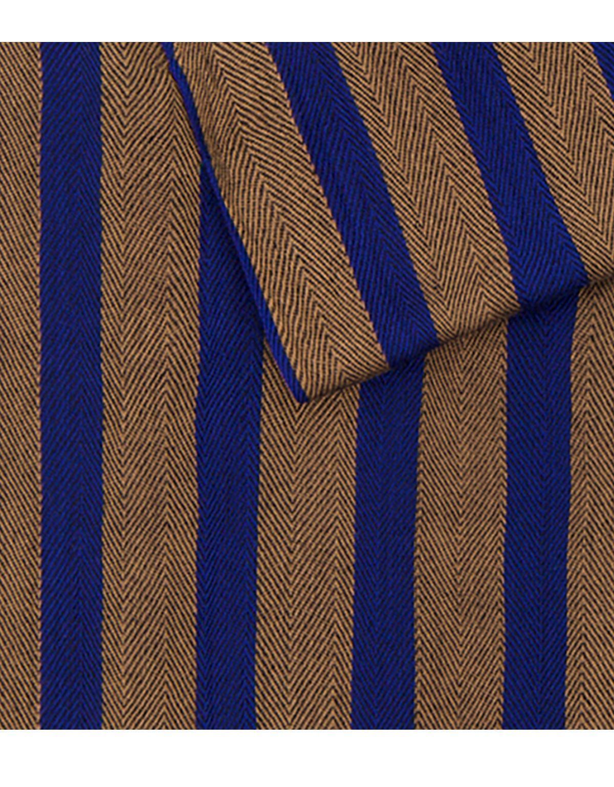 Шарф мужской Lindenmann в синюю полоску | купить в интернет-магазине Olymp-Men