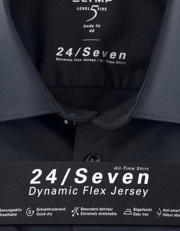 Сорочка мужская трикотажная OLYMP Level Five 24/7, body fit