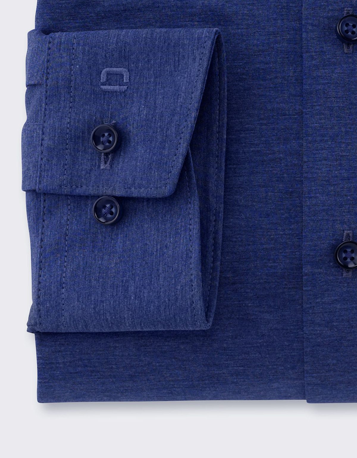 Рубашка синяя трикотажная мужская OLYMP, modern fit | купить в интернет-магазине Olymp-Men