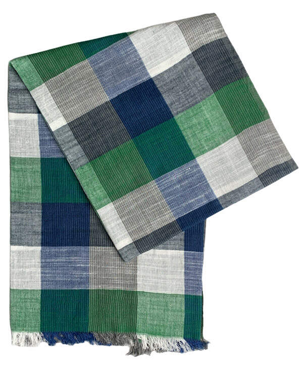 Шарф Lindenmann в зелёную клетку | купить в интернет-магазине Olymp-Men