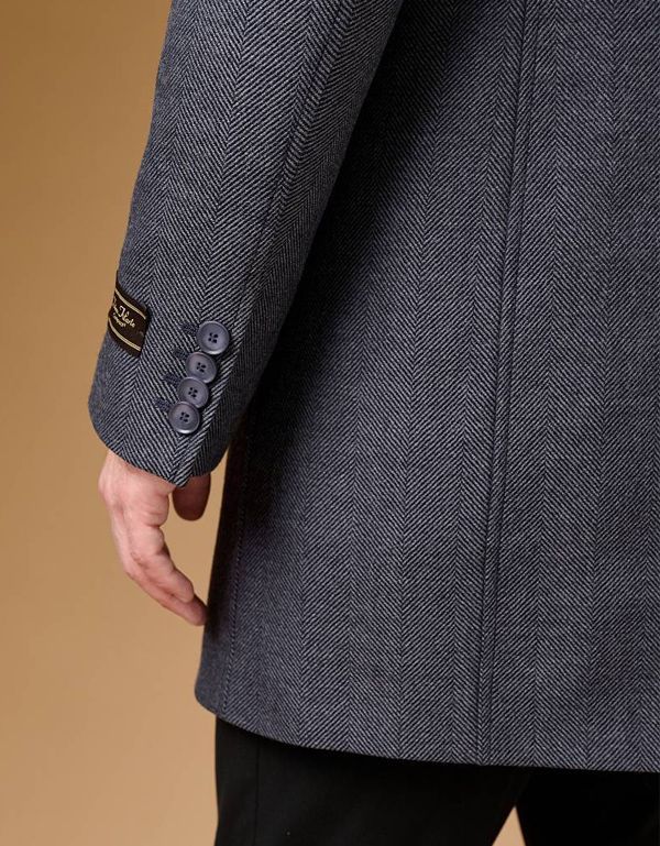 Пальто мужское утепленное с английским воротником | купить в интернет-магазине Olymp-Men