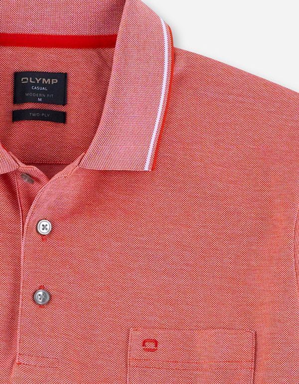 Поло мужское красного цвета Olymp, modern fit | купить в интернет-магазине Olymp-Men