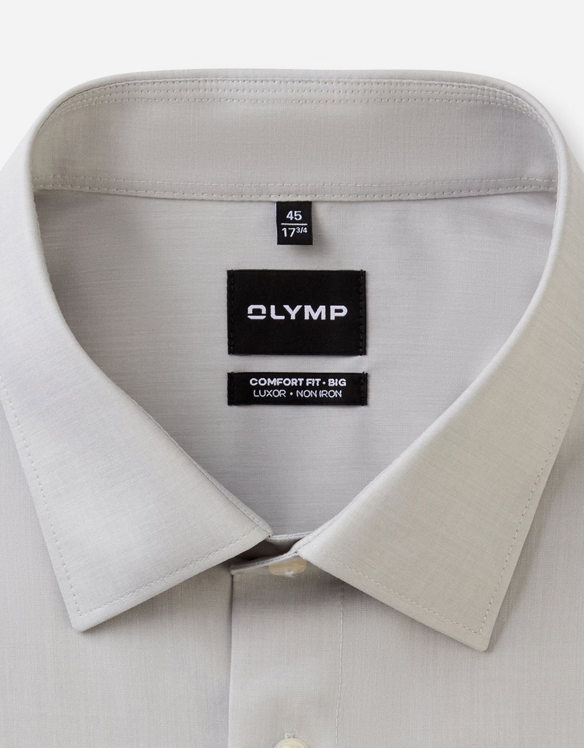 Рубашка мужская серая OLYMP Luxor Big, прямой крой | купить в интернет-магазине Olymp-Men