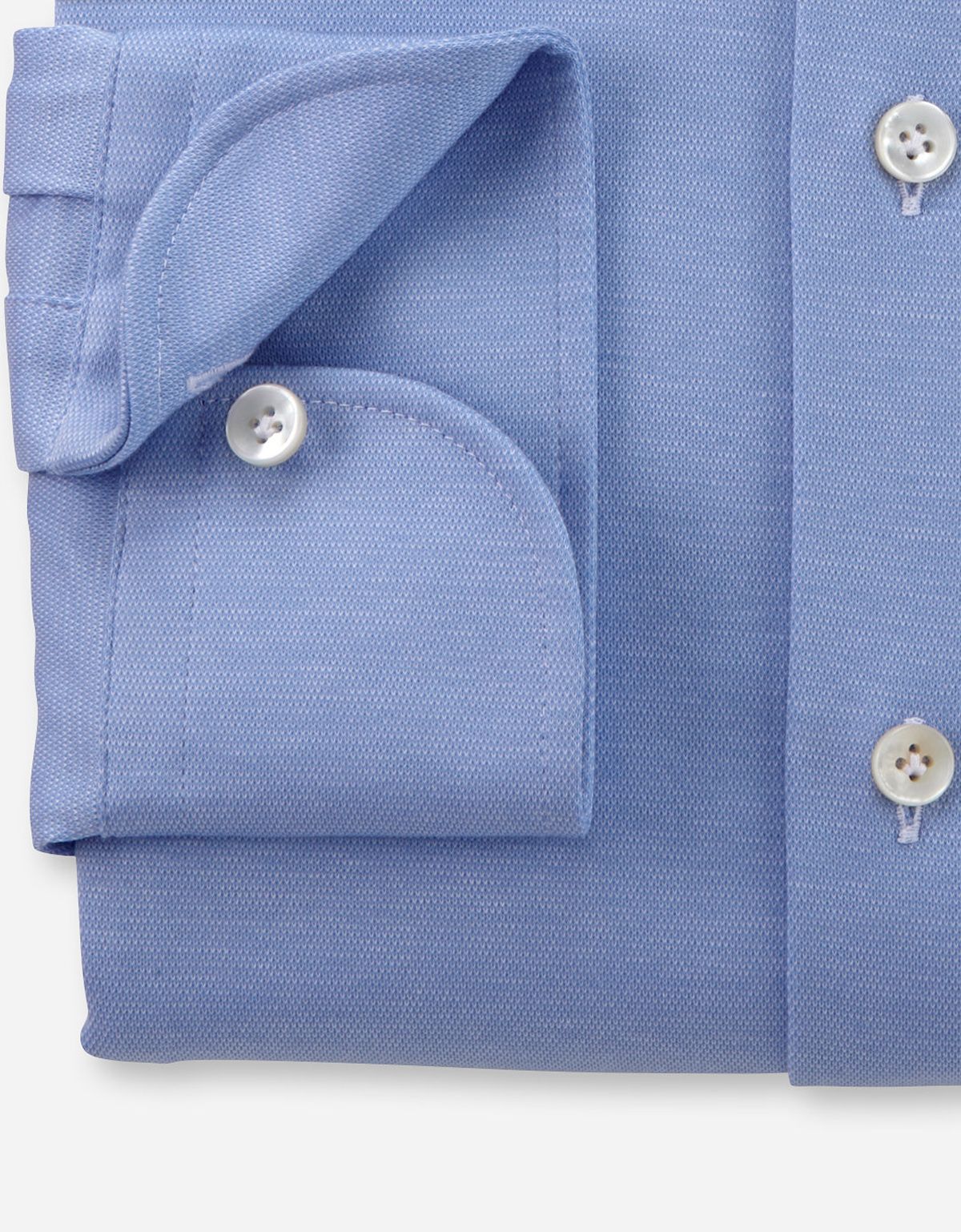 Рубашка мужская трикотажная Signature голубая однотонная