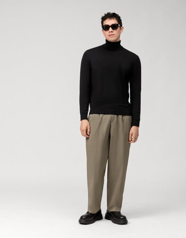 Водолазка мужская чёрная OLYMP из хлопка | купить в интернет-магазине Olymp-Men